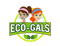 eco-gals logo with two girls and a green leaf