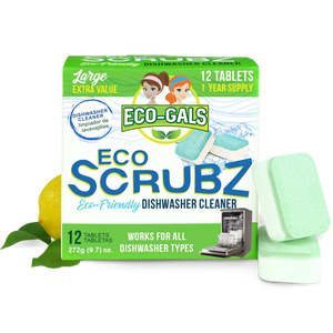 Eco Scrubz: Deep Dishwasher Cleaner (12 Count) Eco-Friendly