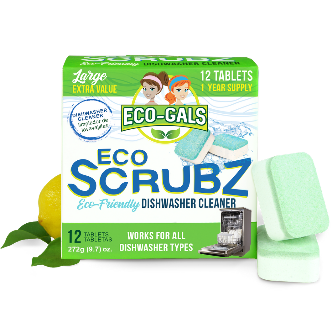 Eco Scrubz: Deep Dishwasher Cleaner (12 Count) Eco-Friendly – Eco-Gals