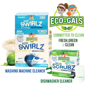 Eco Scrubz: Deep Dishwasher Cleaner (12 Count) Eco-Friendly