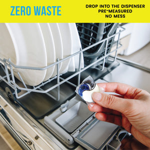 Eco-Gals Eco-Shines Dishwasher Detergent Pods With 3 in 1 Power of Liquid, Powder, and Gel for Brighter Cleaner Dishes