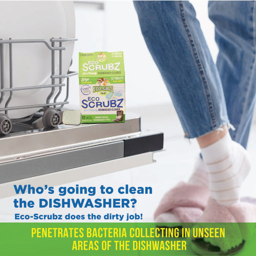 Eco Scrubz: Deep Dishwasher Cleaner (12 Count) Eco-Friendly