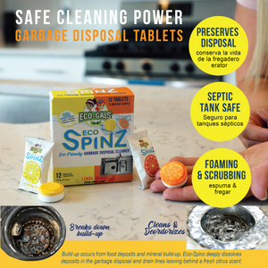 Eco-Gals Eco Spinz Garbage Disposal Cleaner (Orange 6 ct. & Lemon 6 ct.)