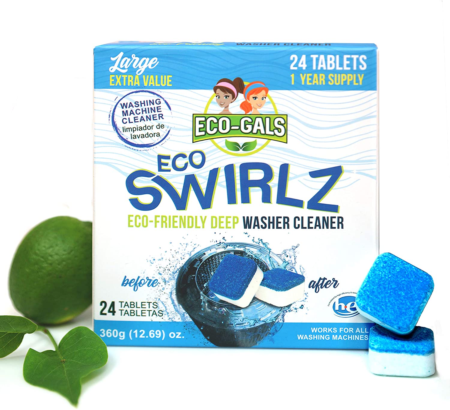 Eco-Swirlz: Washing Machine Cleaner(1 Year Supply)