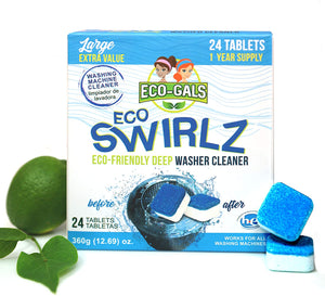 Eco-Swirlz: 24ct Washing Machine Cleaner (Year Supply) Eco-Friendly